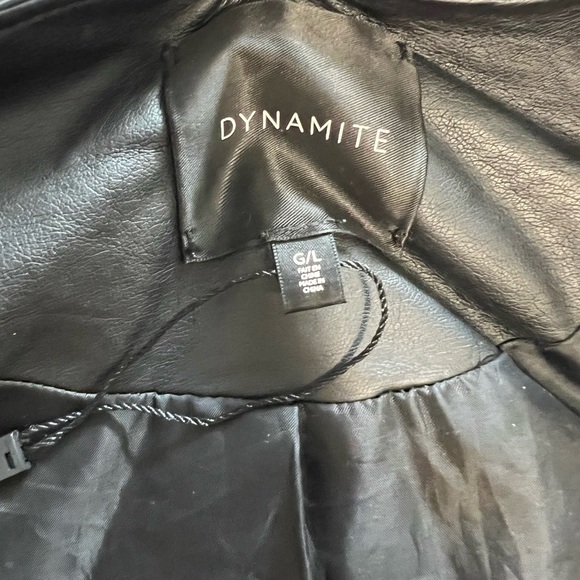 Dynamite cropped leather jacket - Picture 3 of 3